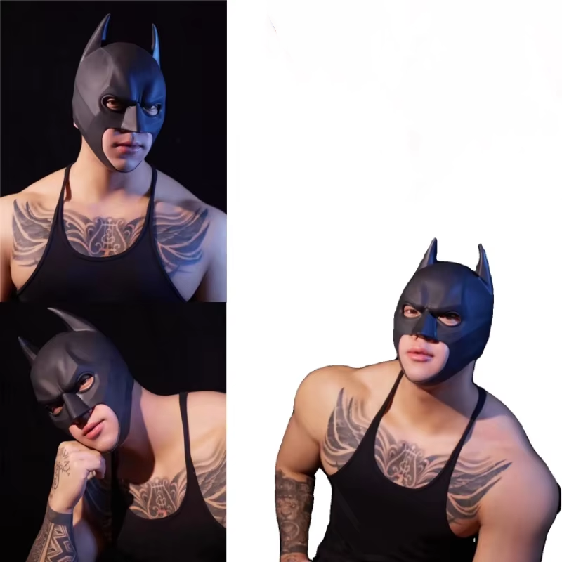 Cosplay Bat Prop - Halloween Zwart Vleermuismasker Superheld Cosplay Kostuum