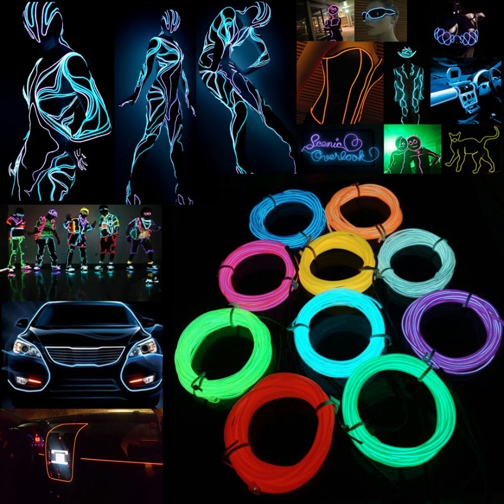 Led El Wire - Glow El Wire Kabel Led Neon