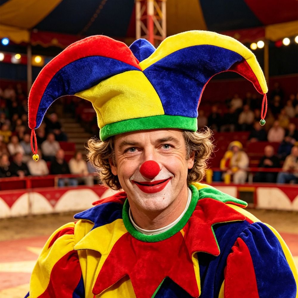 Cosplay Prop Designer - Cap Prop Veelkleurige Clownhoed Grappig ontwerp