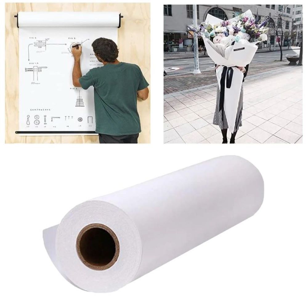 Craft Foam Roll - Wit/Zwart/Bruin Kraft Papier Rol Voor Bruiloft