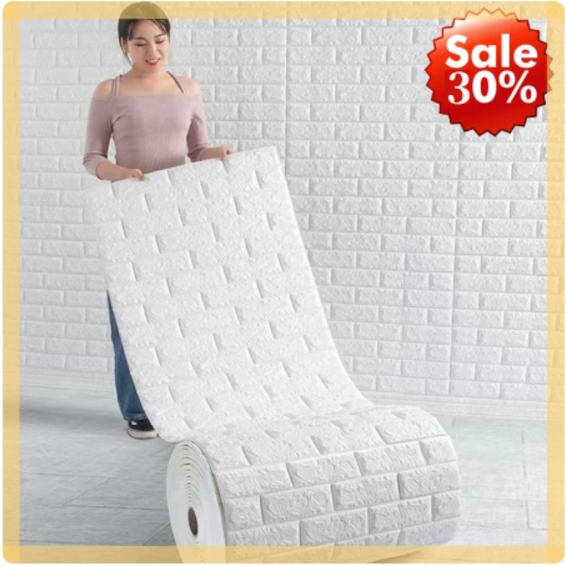 Craft Foam Roll - 3D Zacht Schuim Baksteen Behang Sticker