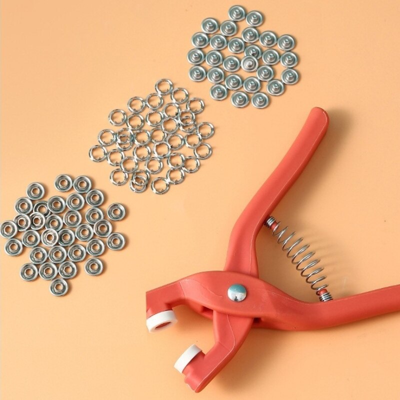 Snap Fastener Set - 50 Sets 9.5 MM Vijf Kaak