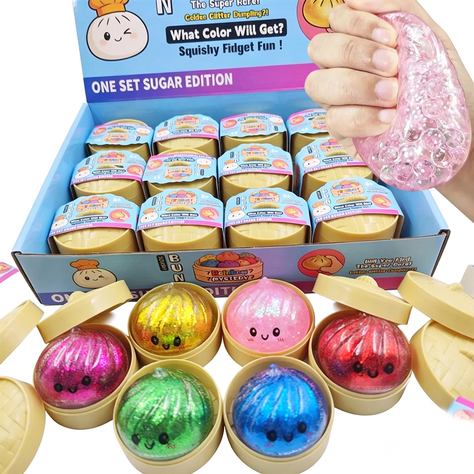 Cosplay Fireball Prop - Glitter Dumpling Squishy met doos Dumplings