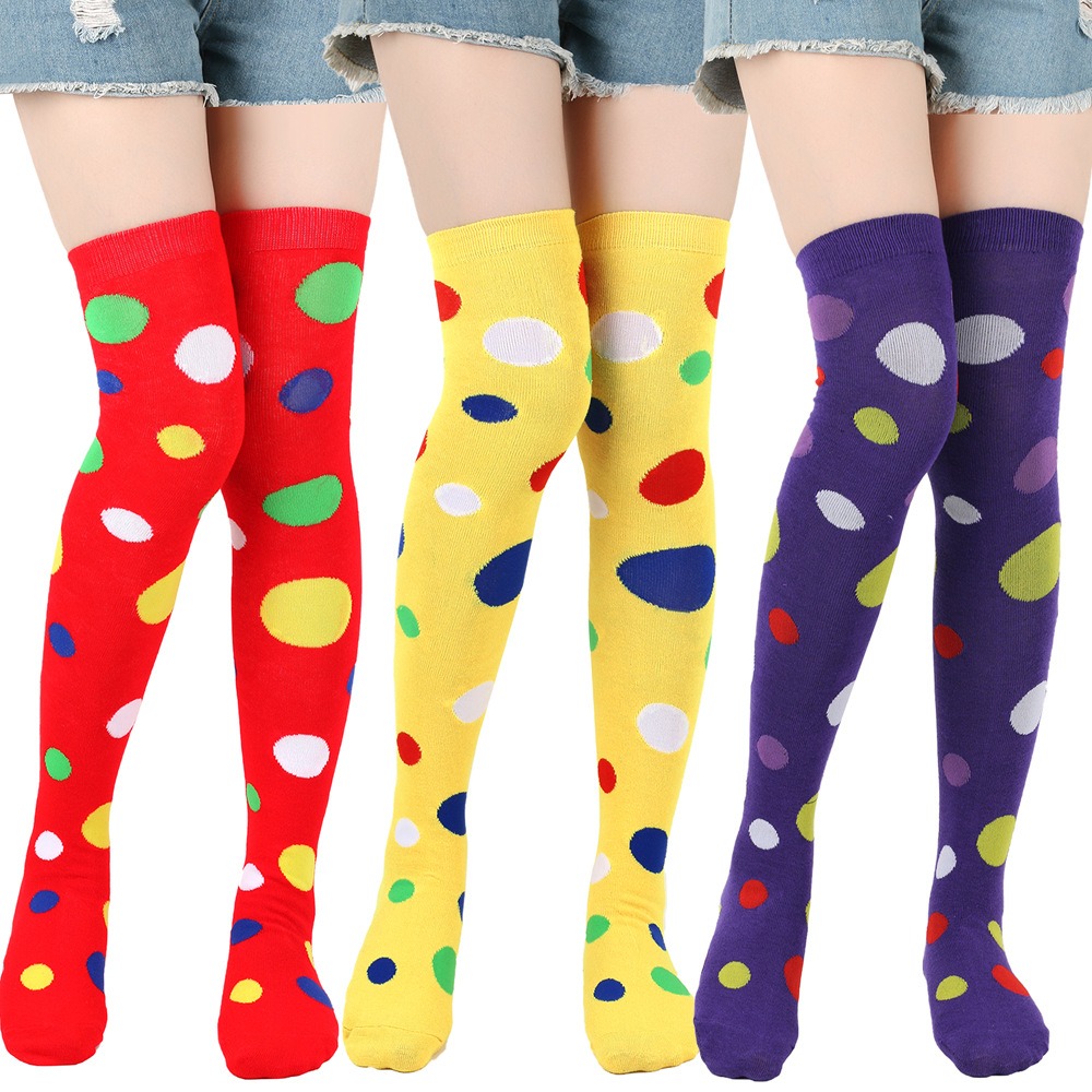 Cosplay Prop Designer - Cartoon Polka-dot Koeienkousen Over-de-knie sokken Cosplay