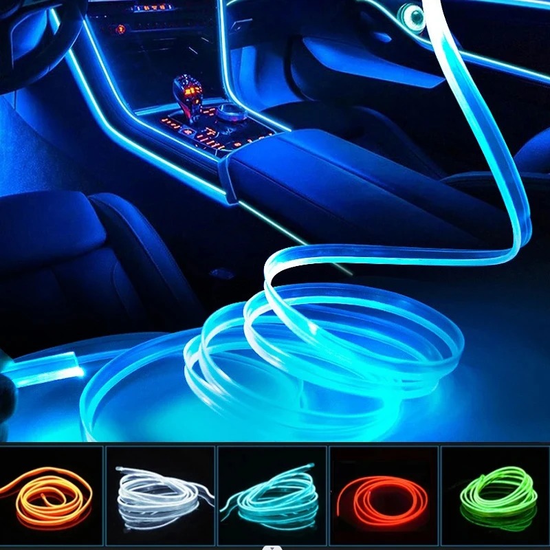 Led El Wire - Auto-omgeving El Wire LED USB Flexibele