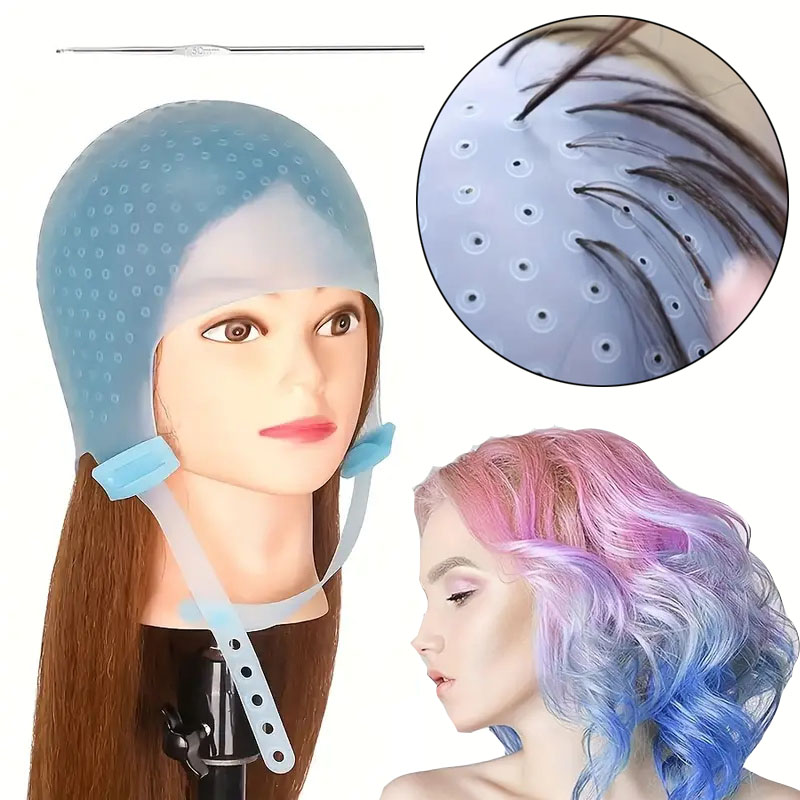 Hair Spray Color - Herbruikbare Siliconen Haarkleuring Highlighting Cap met