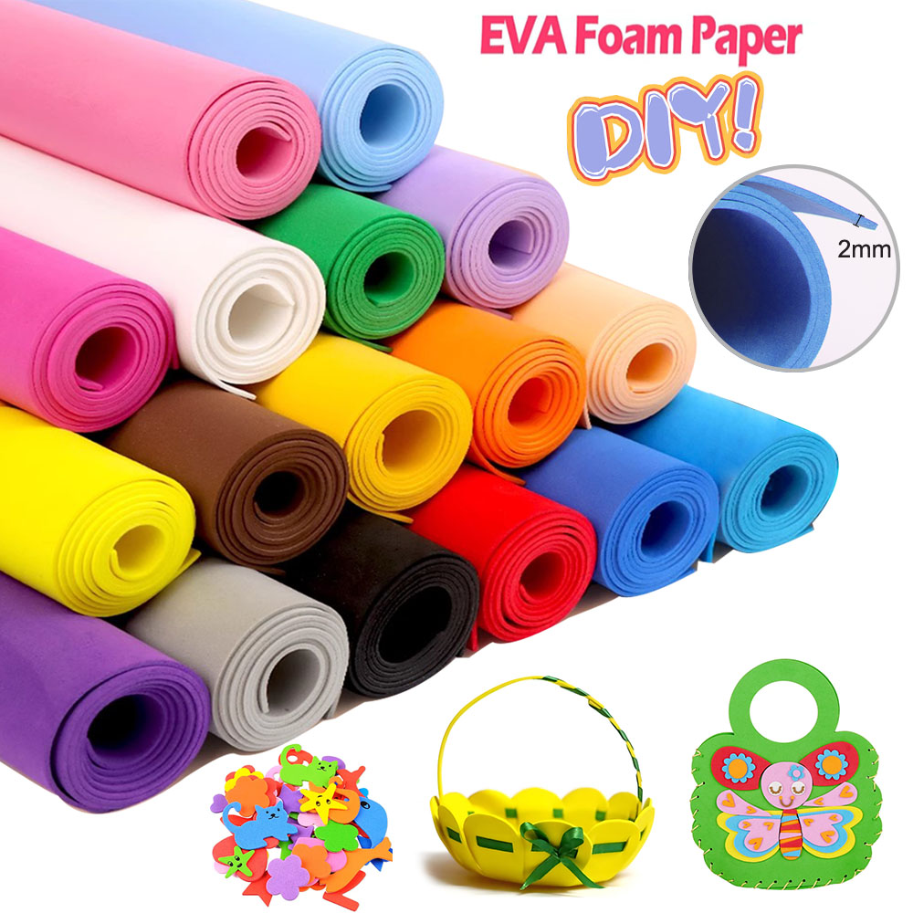 Cosplay Props Eva Foam - Dikke 2 mm kleurrijke EVA-schuimvellen 50x90