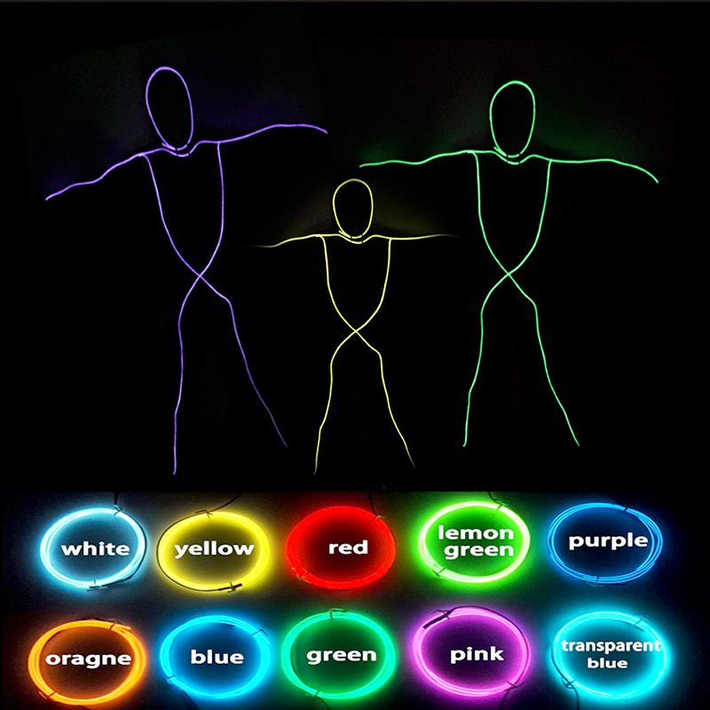 Led El Wire - EL Wire Suit Clothings LED-kostuum Flexibele