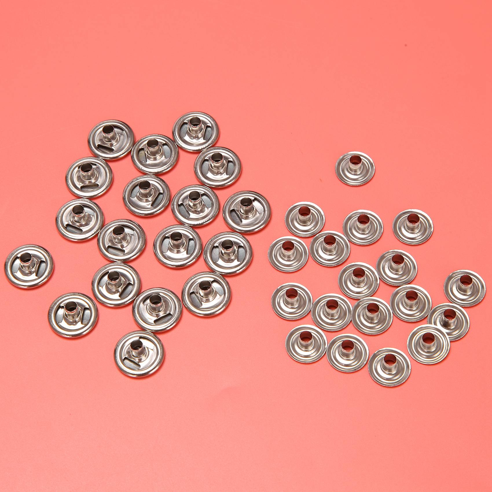 Snap Fastener Set - 72 Stuks 15MM Rvs Fastener Snap