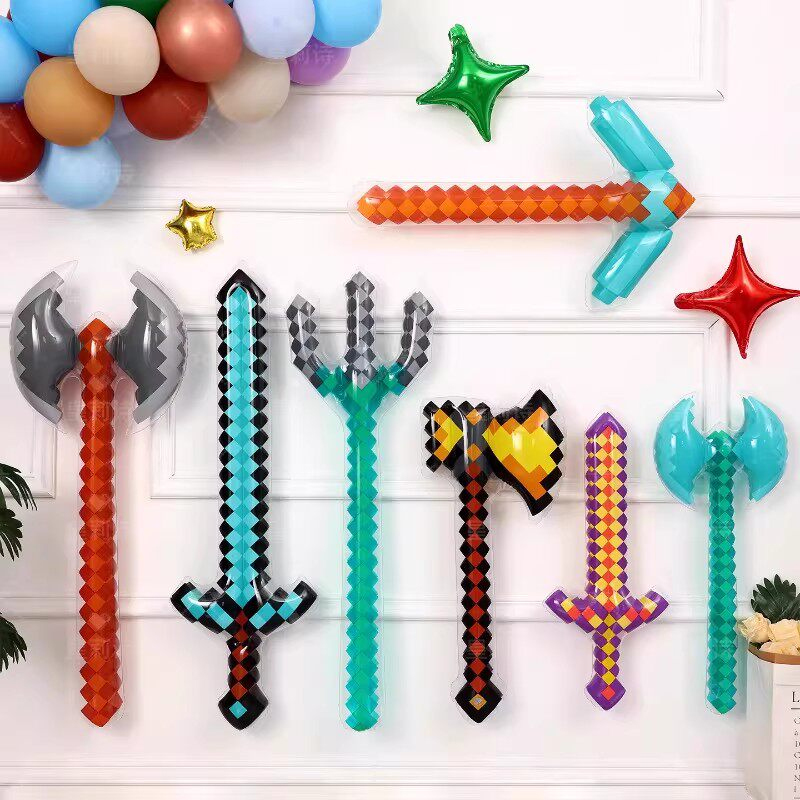 Cosplay Prop Dagger - Pixel Style Toys Edelsteen Zwaard Gouden