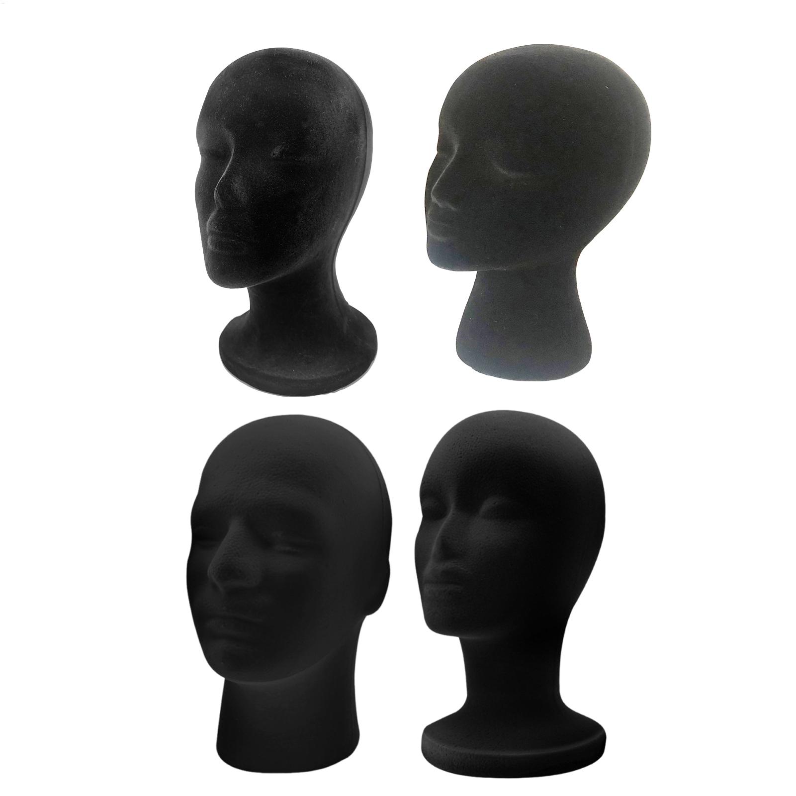 Cosplay Prop Foam - Zwarte Mannequin Hoofd Schuim Fluwelen Mannequin