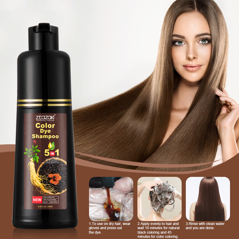 Hair Spray Color - MOKERU Ginseng haarverzorging haarverfshampoo vijf in