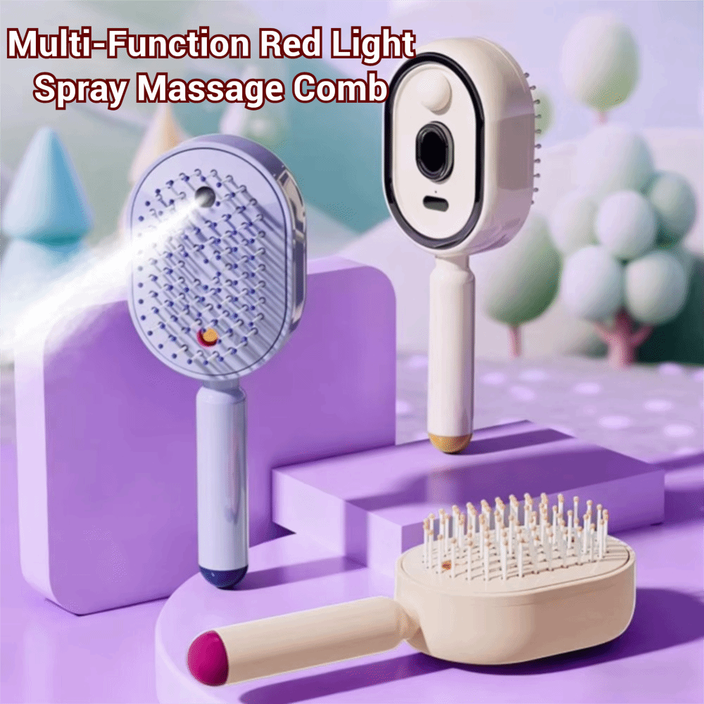 Hair Spray Color - Multifunctionele rode licht spray massage borstel