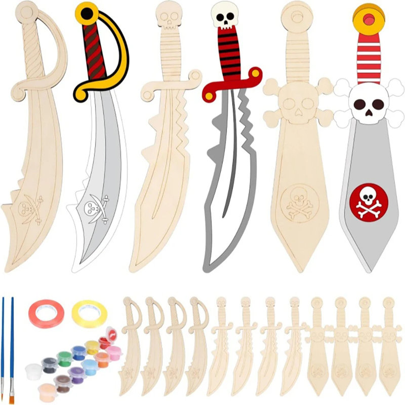 Houten DIY Tekening Piraat Hou - Cosplay Prop Painting recensie en prijs