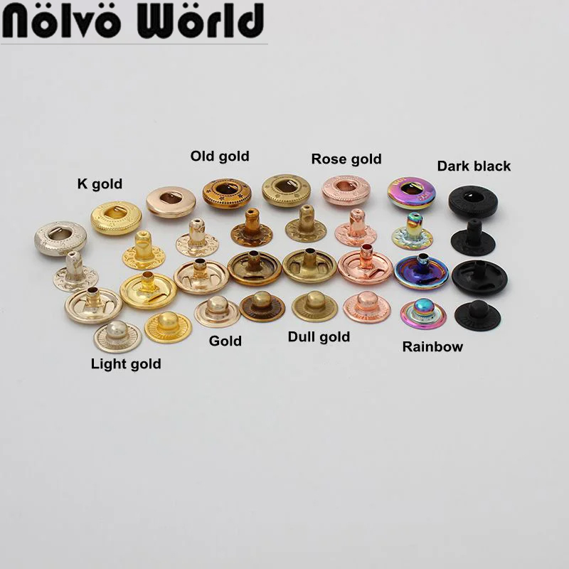 20-100 sets regenboog 12 mm 10 - Snap Fastener Set recensie en prijs