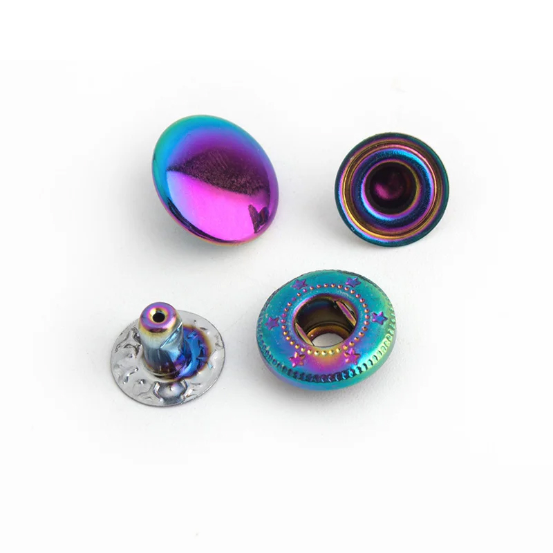20-100 sets regenboog 12 mm 10 - Snap Fastener Set recensie en prijs
