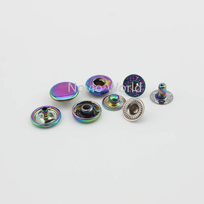 20-100 sets regenboog 12 mm 10 - Snap Fastener Set recensie en prijs