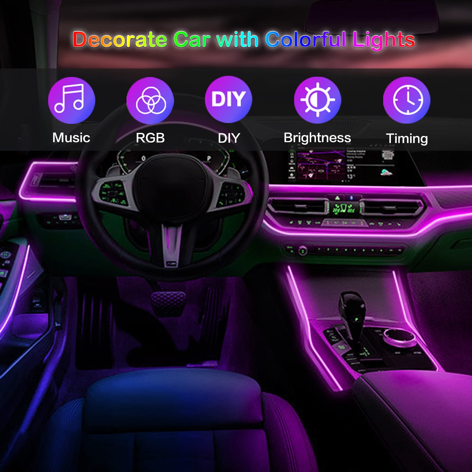 Led Auto Interieur Ambient Str - Led El Wire recensie en prijs
