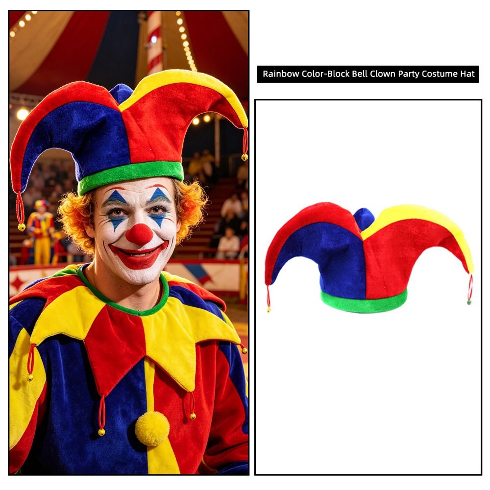 Cap Prop Veelkleurige Clownhoe - Cosplay Prop Designer recensie en prijs