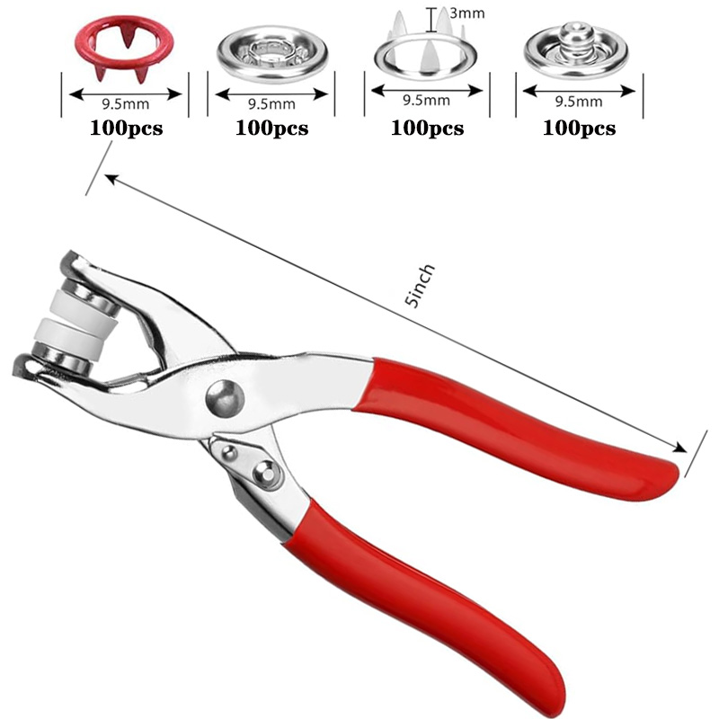 100 Sets Snap Tang Automatisch - Snap Fastener Set recensie en prijs