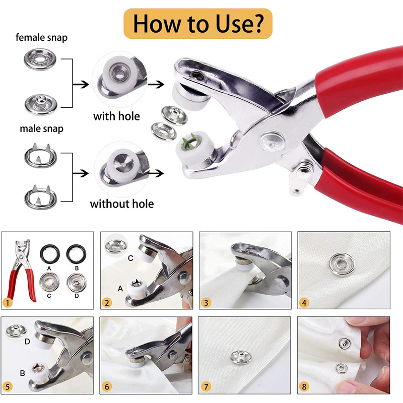 100 Sets Snap Tang Automatisch - Snap Fastener Set recensie en prijs