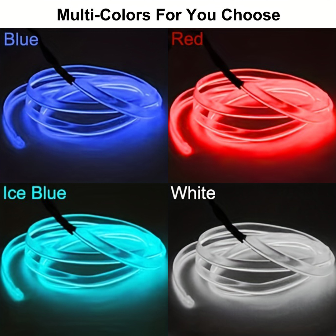 5m Neon LED auto-interieur ver - Led El Wire recensie en prijs