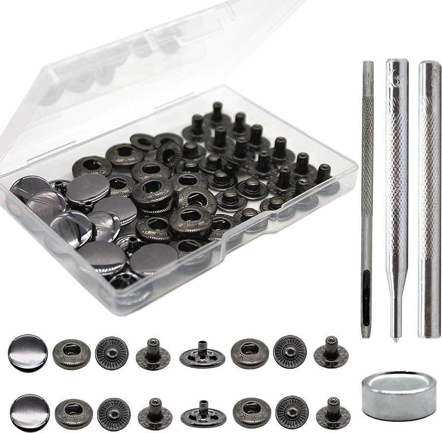 12 Sets Premium Messing Heavy  - Snap Fastener Set recensie en prijs