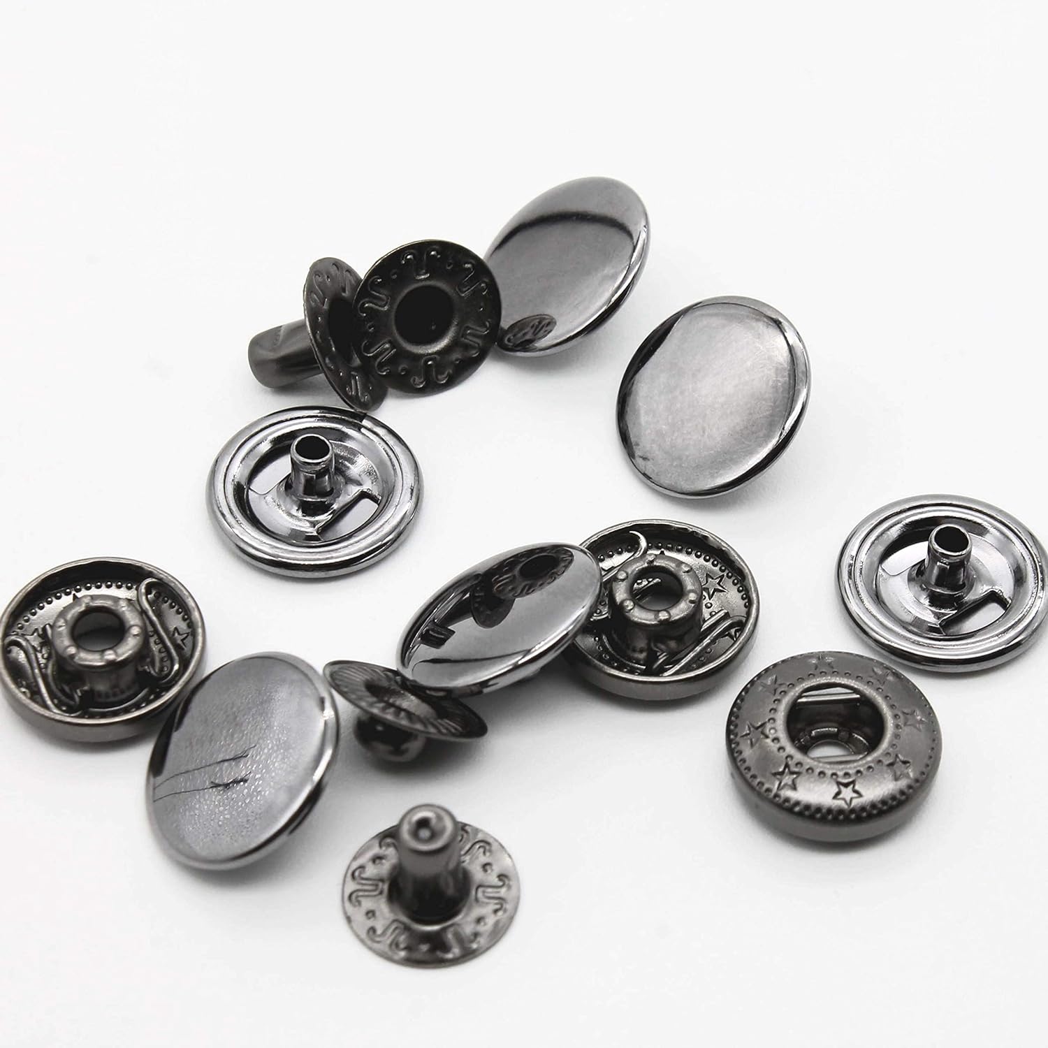 12 Sets Premium Messing Heavy  - Snap Fastener Set recensie en prijs
