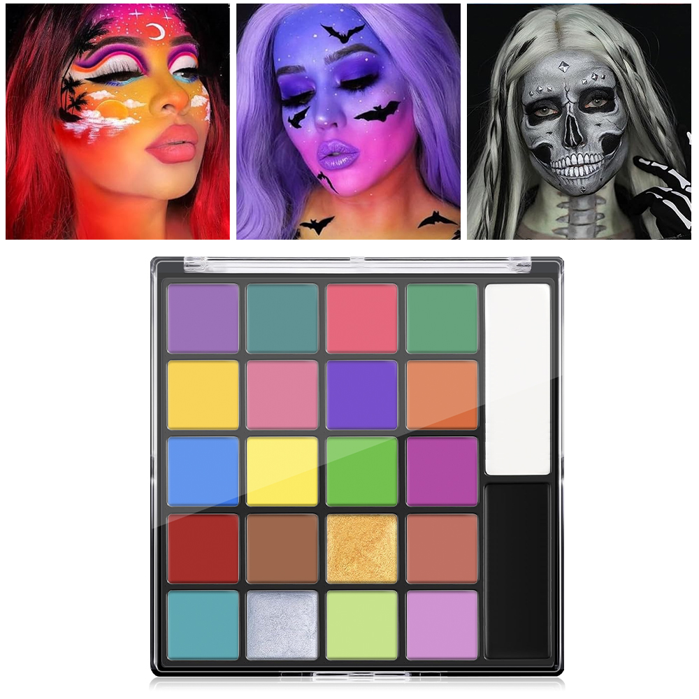22-kleuren gezicht bodypaintin - Cosplay Prop Paint recensie en prijs