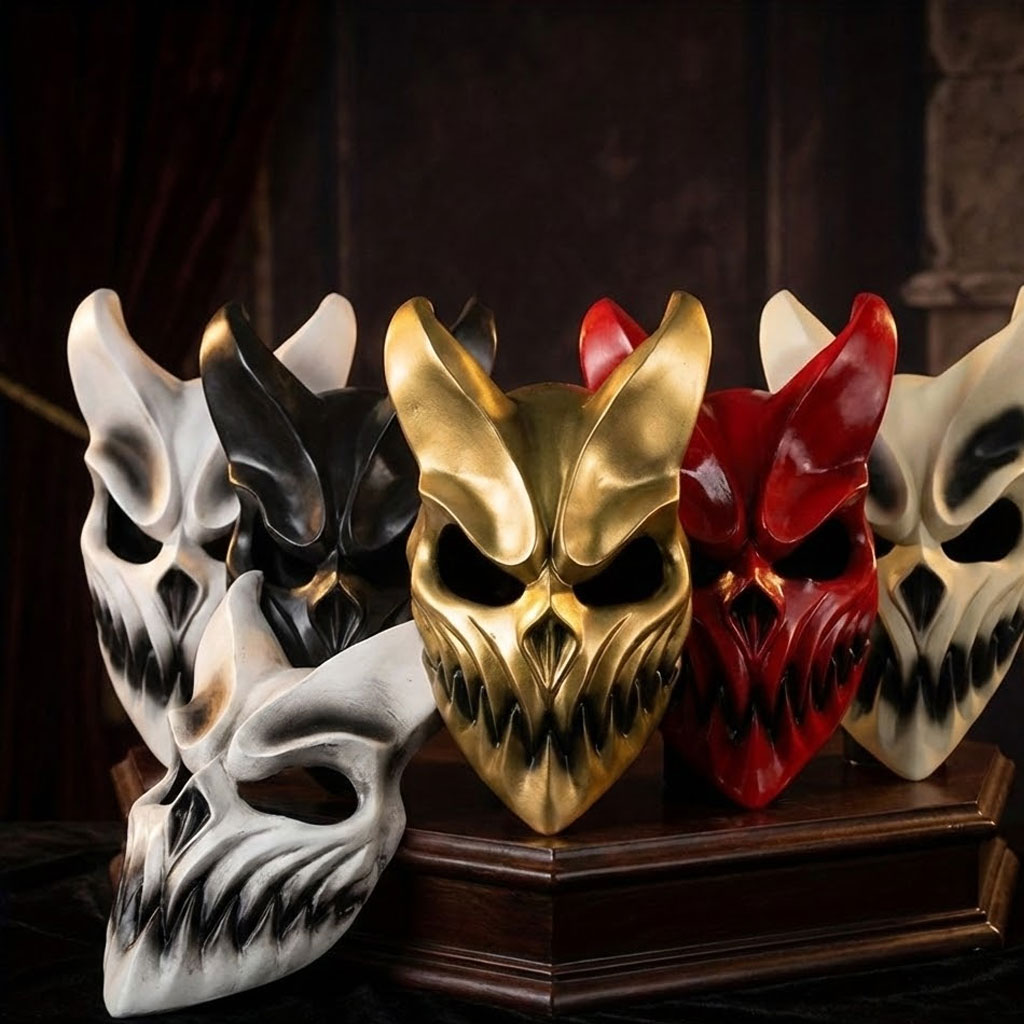 PVC-masker met beweegbare mond - Cosplay Prop Foam recensie en prijs