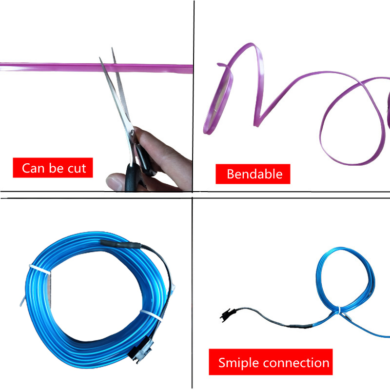 1M/3M/5M Auto-interieur Led De - Led El Wire recensie en prijs