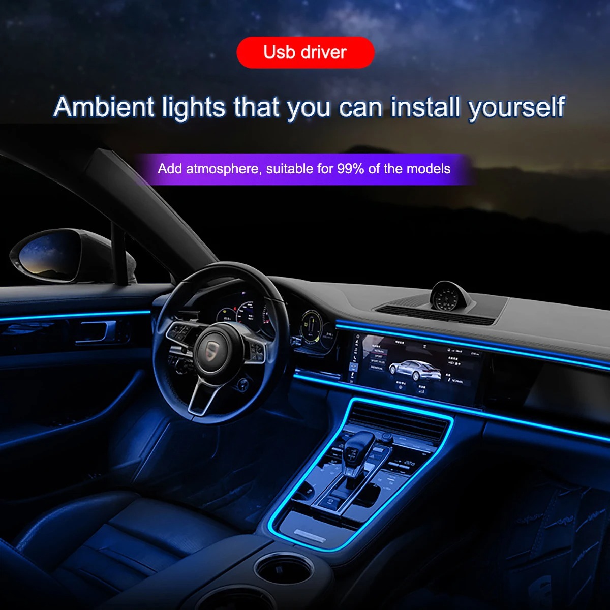 Auto-omgeving El Wire LED USB  - Led El Wire recensie en prijs