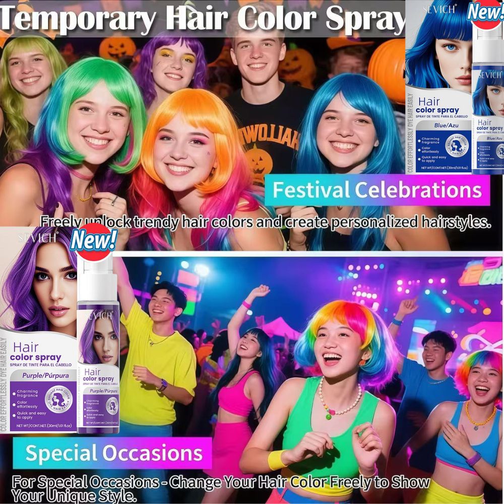 8-kleuren haarkleur spray wegw - Hair Spray Color recensie en prijs
