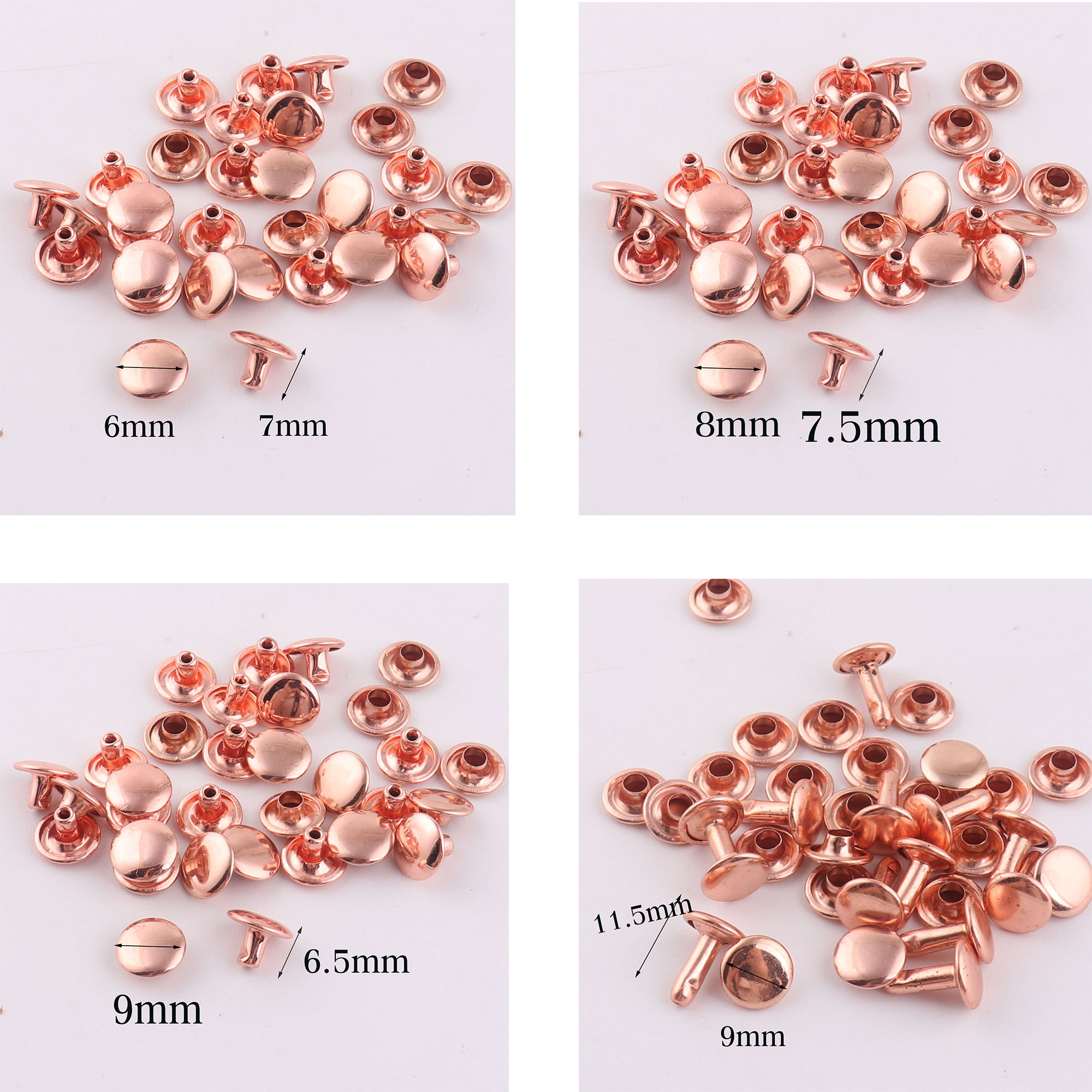 100 sets dubbele dop klinknage - Snap Fastener Set recensie en prijs