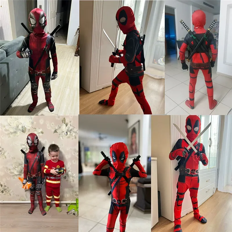3-12Y Deadpool-kostuum voor ki - Cosplay Prop Dagger recensie en prijs