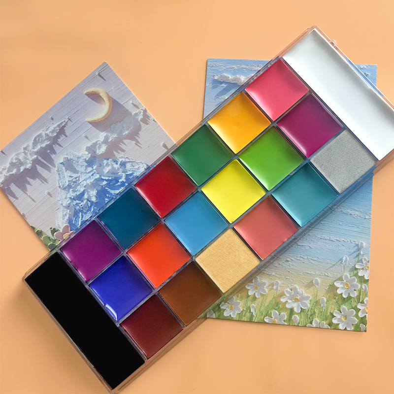 20 kleuren gezicht lichaam oli - Cosplay Prop Paint recensie en prijs