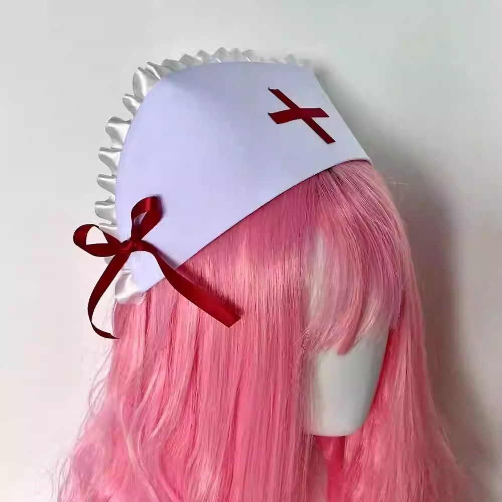 Cosplay verpleegster cap hoed  - Cosplay Prop Bow recensie en prijs